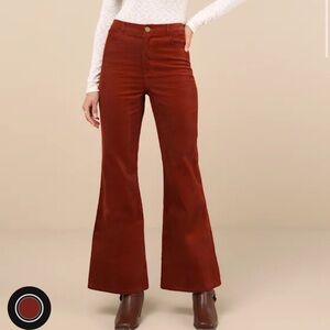 Lulu's Terracotta Wide Leg Pants